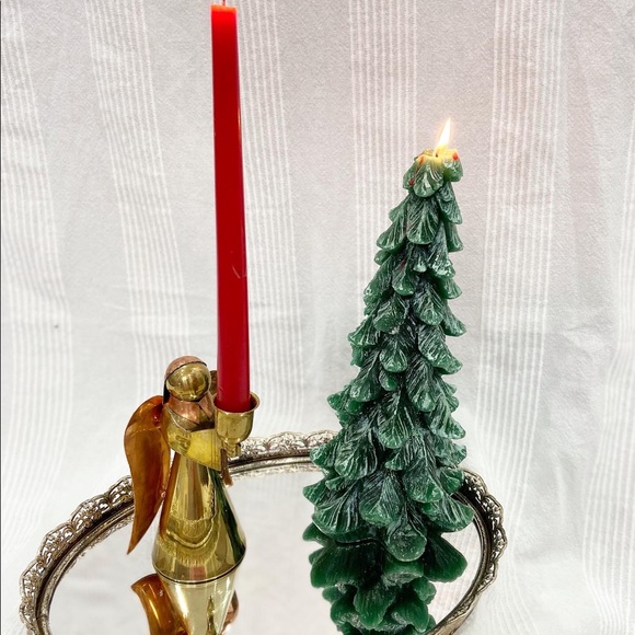 Christmas Tree glitter wax candle - Picture 1 of 2